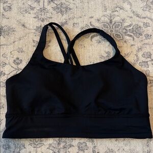Lululemon Women’s Energy Longline Bra - size 10 - black